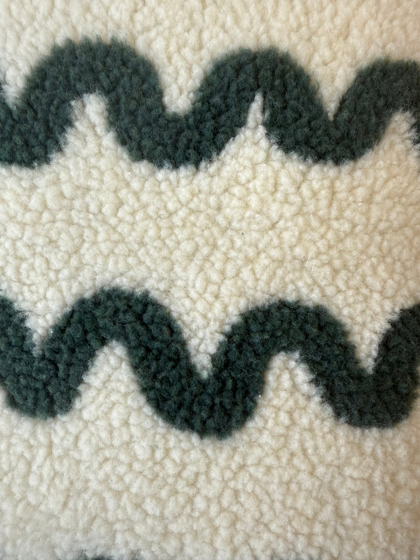 Book Sleeve Fluffy Green Waves