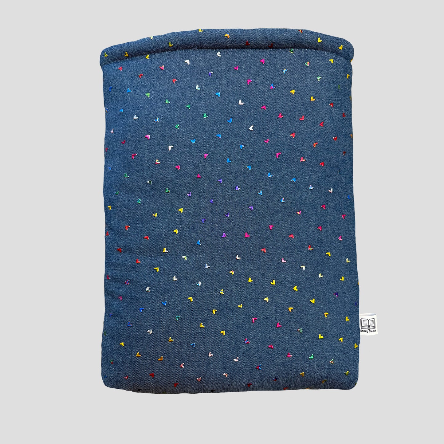 Book Sleeve Rainbow Hearts