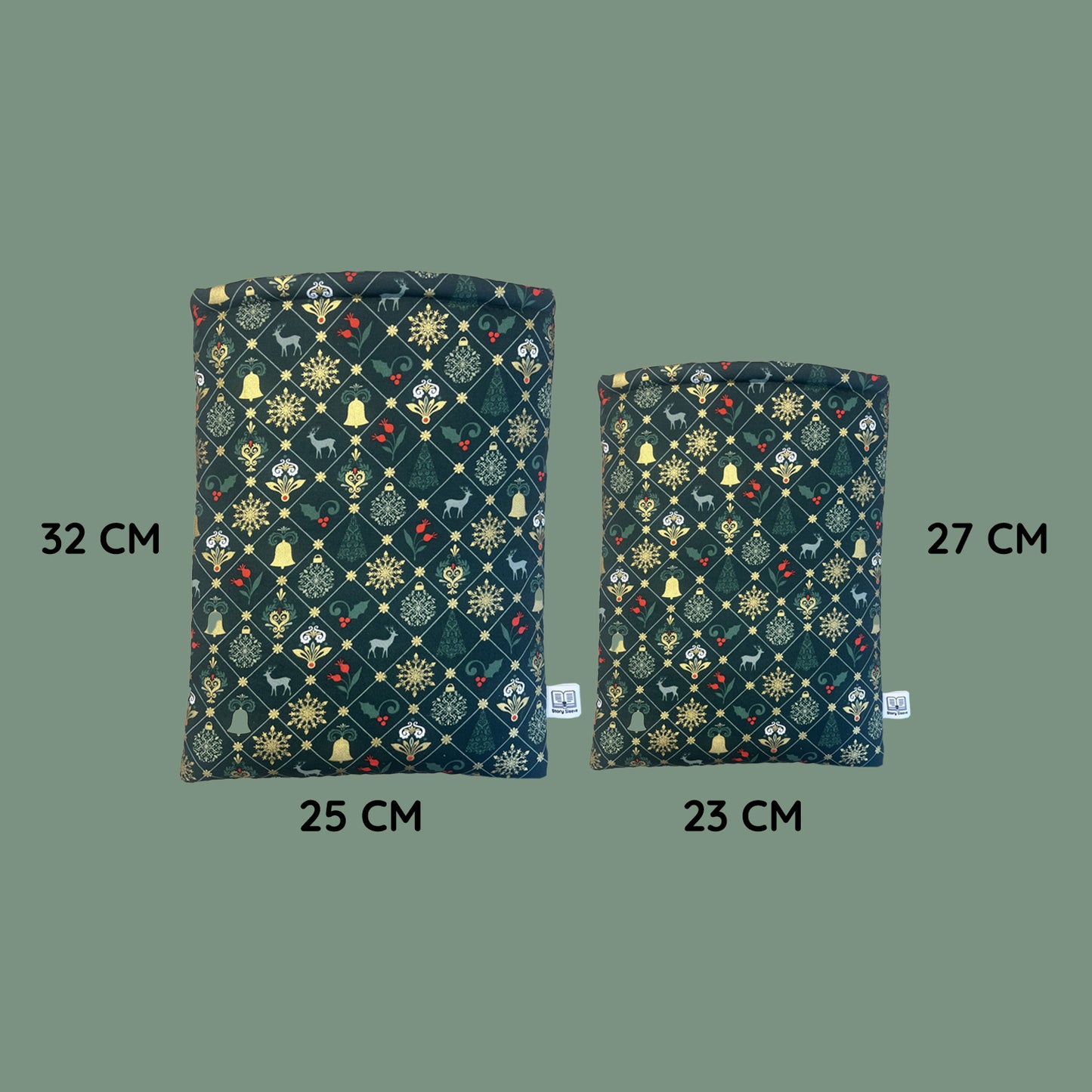 Book Sleeve Christmas All Over