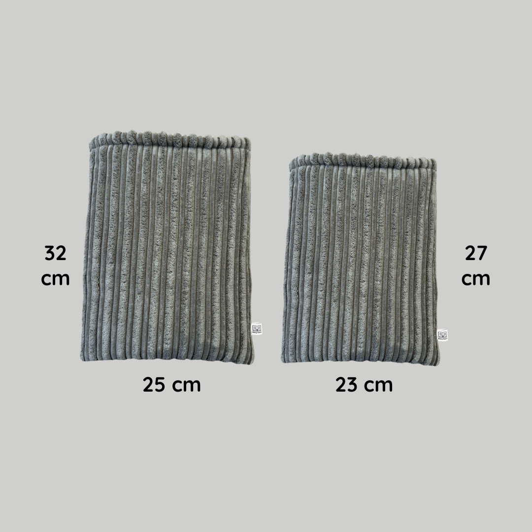 Book Sleeve Double Rib Taupe