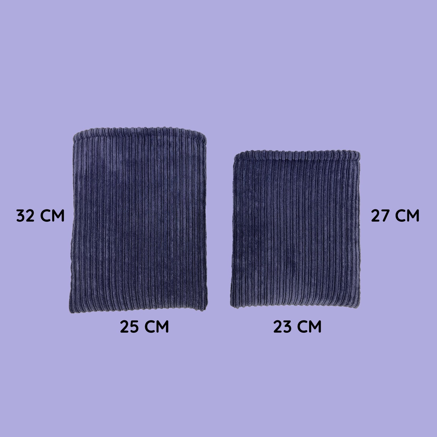 Book Sleeve Double Rib Lila