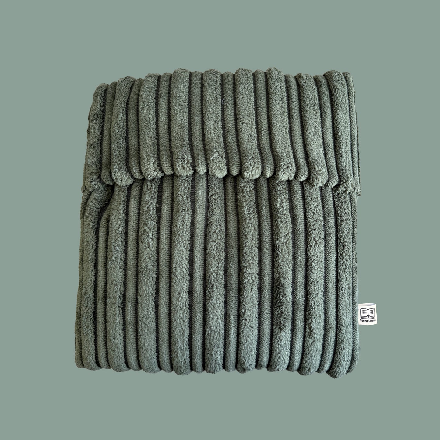 E-Reader Sleeve Double Rib English Green