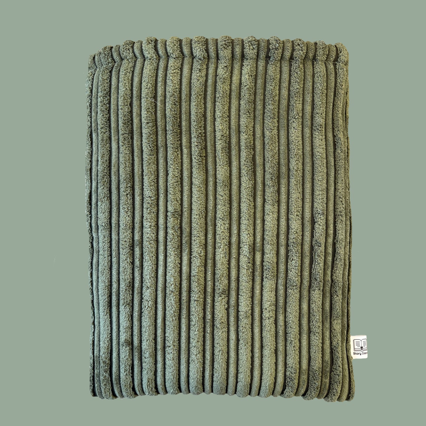 Book Sleeve Double Rib English Green