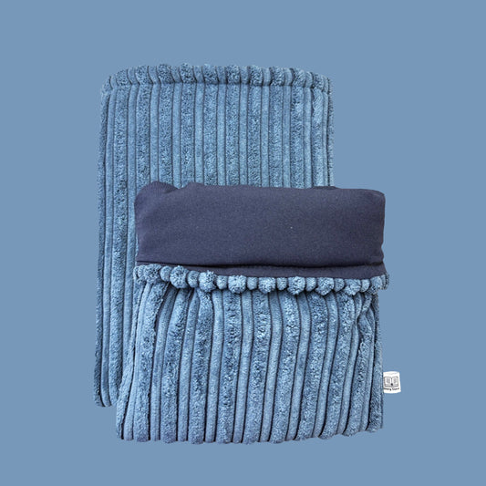 Book Sleeve Double Rib Blue