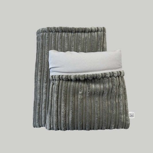 Book Sleeve Double Rib Taupe