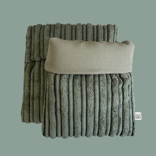 E-Reader Sleeve Double Rib English Green
